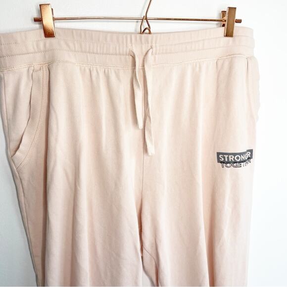 PELOTON Light Pink Graphic Sweatpants Joggers Size XL - Picture 4 of 7